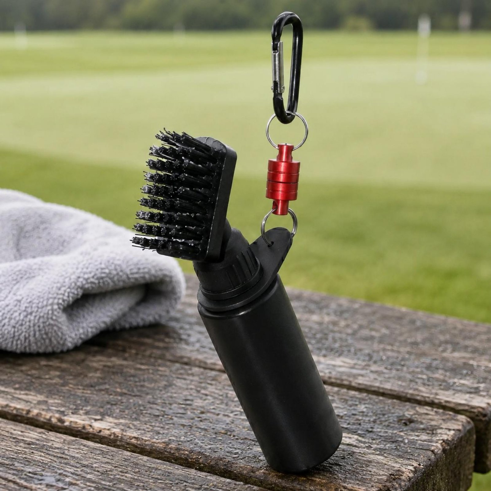 Golf Equipment Indoor - Baskılı Spreyli Kulüp Fırçası İki Kılçıklı