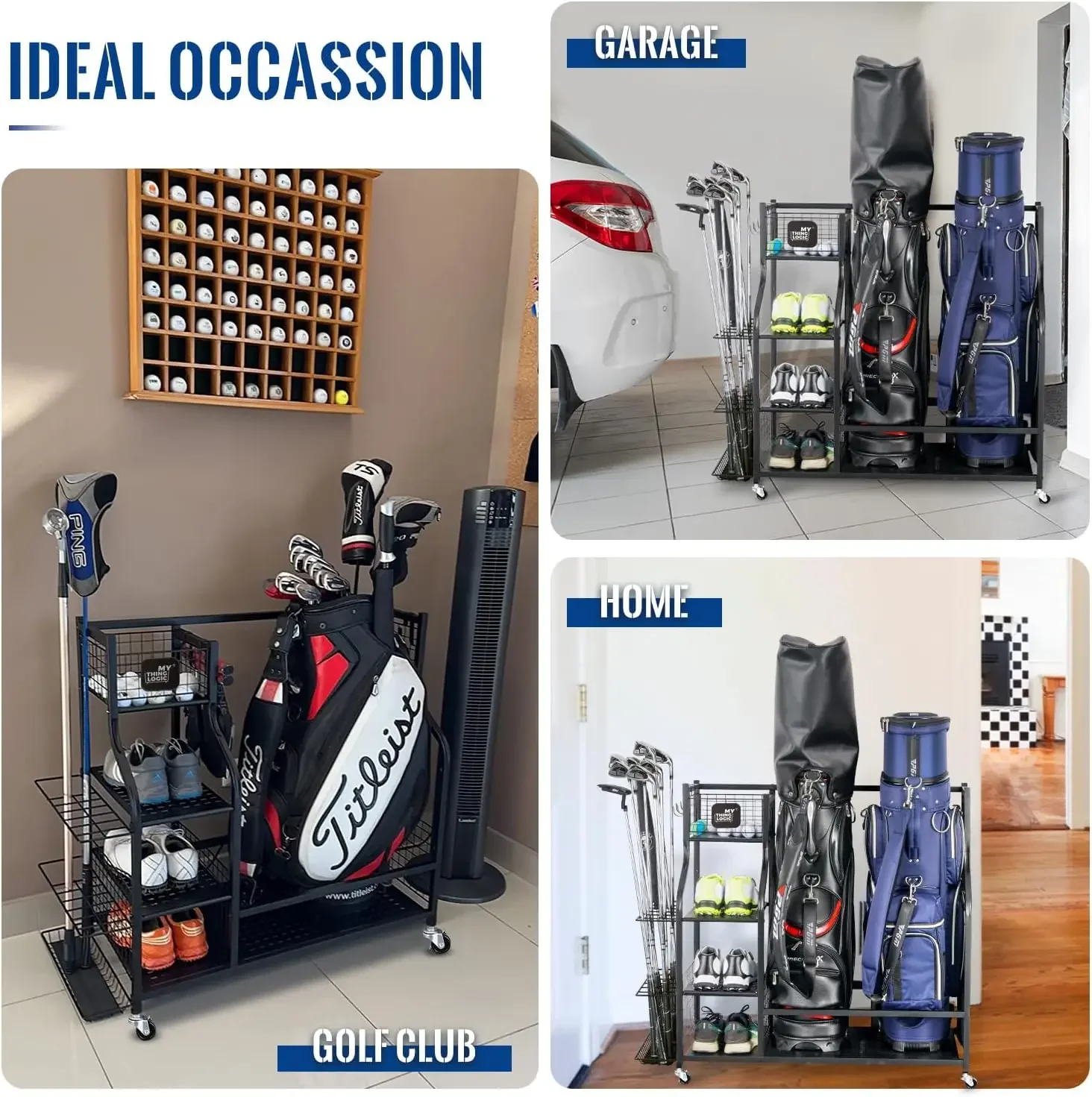 Golf Ekipmanları Depolama Gara - Golf Equipment Garage Organizer incelemesi ve fiyatı