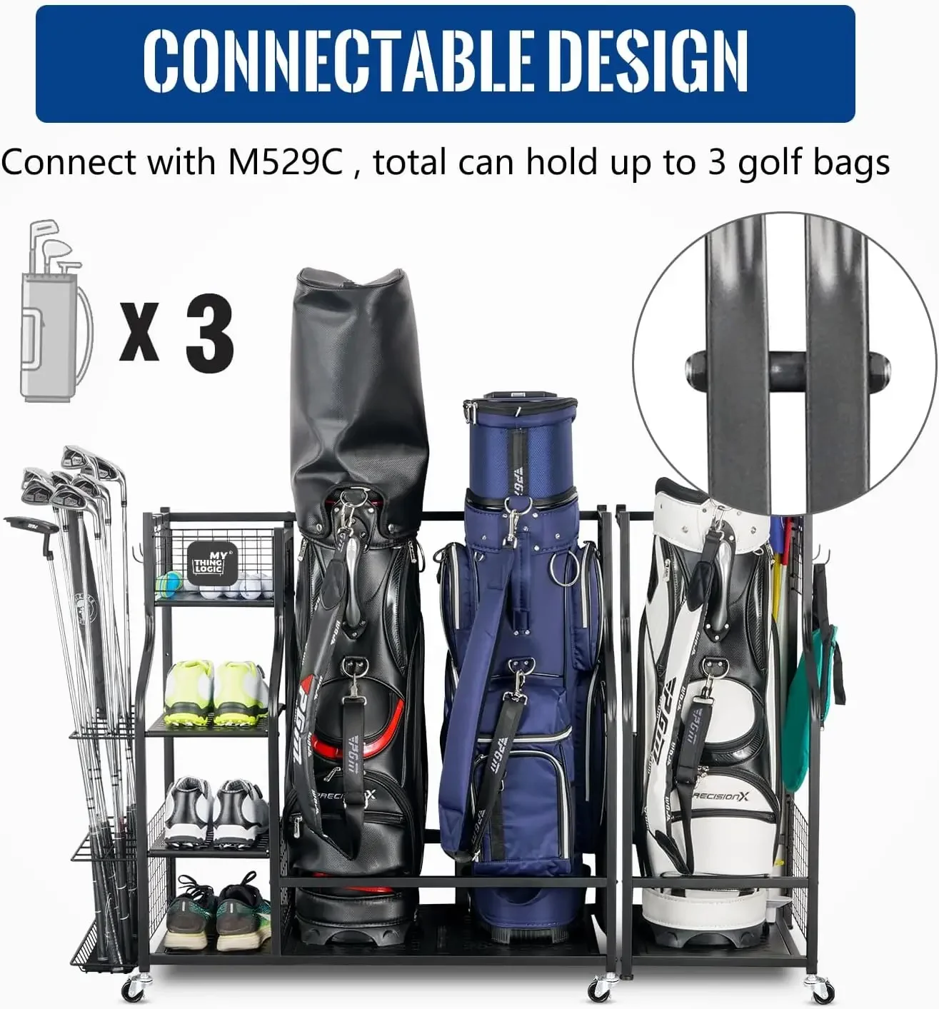 Golf Ekipmanları Depolama Gara - Golf Equipment Garage Organizer incelemesi ve fiyatı