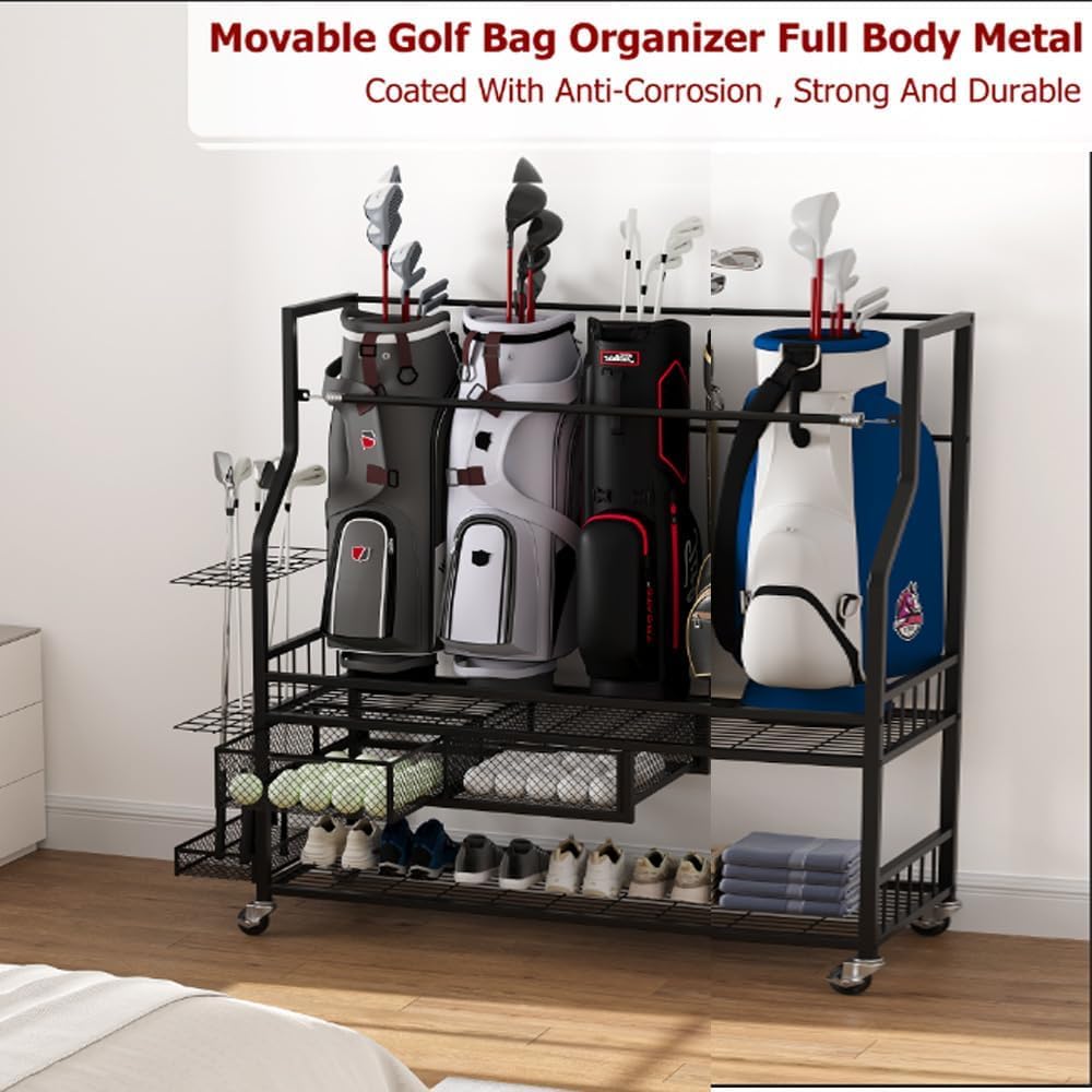 Çekmeceli Golf Çantası Saklama - Golf Equipment Garage Organizer incelemesi ve fiyatı